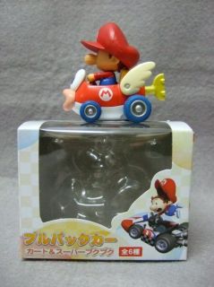   Toy Wii Mario Kart Pull Back Car Play Set   Baby Mario on Cheep NIB