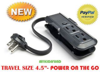 TRAVEL DAILY DEALS Mini power strip w/3 outlets(GREAT LUGGAGE 