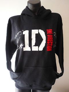   HOODIE w/ 1D Bag & 1D Bracelet ADULT LG BLACK Ships fast Canada