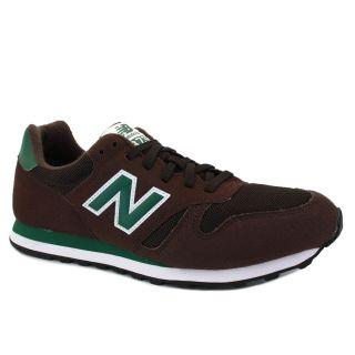 New Balance 373 M373BWG Mens Suede & Mesh Laced Running Trainers Brown 