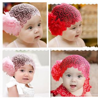 Flower Headband Baby Girl Elastic Hairband Fashion Hair Wide 