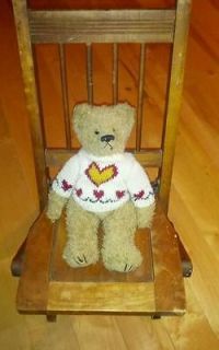 ANTIQUE/VINTAG​E OAK CHILDS SPINDLE BACK FOLDING CHAIR~ Very Nice