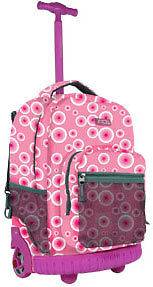  School Sunrise 18 Rolling Wheeled Backpack Pink Target RBS18 PTRGT