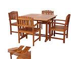   Teak Patio Furniture Set w/4 Dining Chairs  SEASON END CLEARANCE