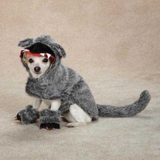 Dog BIG BAD WOLF Woof Halloween Costume Canine Pet Clothes XS, S, M 