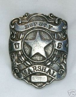 PIN  DEPUTY US MARSHAL SHIELD   OLD WEST BADGE  OBSELETE PB 02