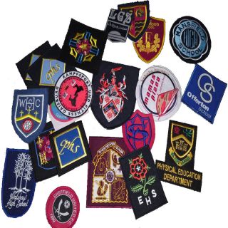 School Uniform Blazer Badges New embroided patches tags