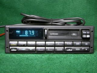 Ford Premium Cassette Radio Blue  ipod SAT AUX input F8ZF 19B132 BA