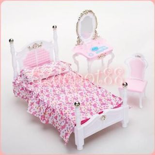   Furniture Sets Dollhouse DIY Accessories for Barbie Doll Pink NEW