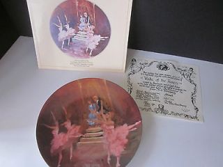 Nutcracker Ballet Waltz of the Flowers Viletta Collector Plate 1980