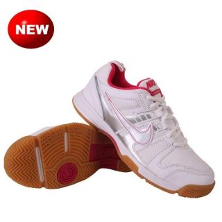   Multicourt 10 White Silver Voltage Cherry Badminton Shoes 454366 104