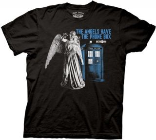Doctor Who Linear The Angels Have The Phone Box T shirt