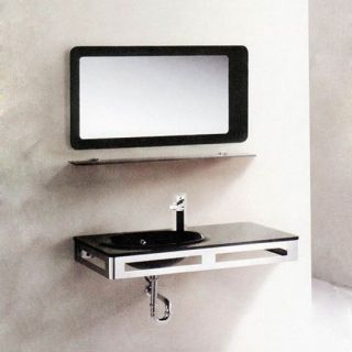 Modern Wall Mount Basin Wood Cabinet Vanity Bathroom Upgrade 320