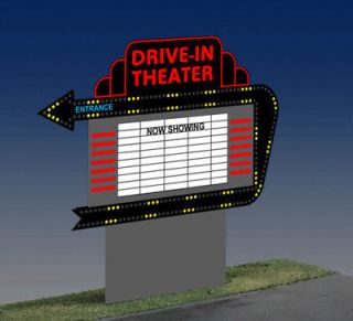 Animated Double Sided Drive in Sign HO O Miller 1381 NEW