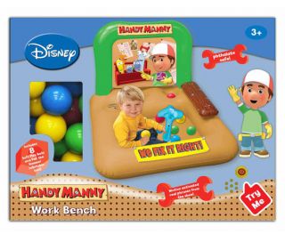   ELECTRONIC HANDY MANDY INFLATABLE WORK BENCH BALLS BALL PIT SOUNDS