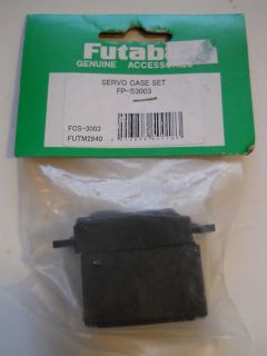 FUTABA BLACK PLASTIC SERVO CASE SET #FP S3003 NIB