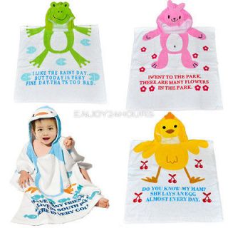   Baby Kid Child Hooded Baby Bathrobe/Baby bath Towel Washcloths EN24H