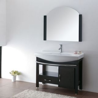   Wood Modern/ Contemporary Design Bathroom Vanity Cabinet With Mirror