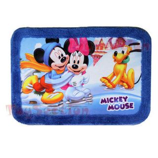   Mickey Mouse & Minnie Pluto Dog Soft Home Bath Rug Mat Floor Carpet
