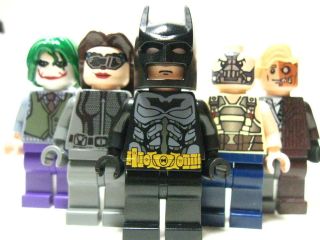 Lego Custom Batman DARK KNIGHT RISES BANE CATWOMAN JOKER TWO FACE MINI 