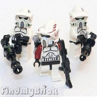 SW147 III x3 Lego Star Wars ARF & Elite Clone Trooper Minifigures 7914 