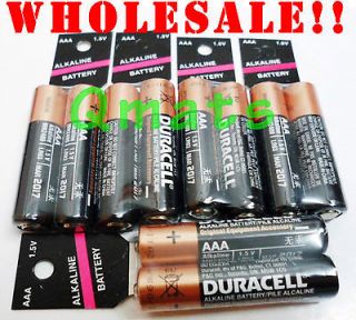 NEW 10/20/50 pcs AAA Duracell Alkaline Battery 1.5V FRESH WHOLESALE US 