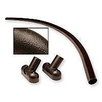 Oil Rubbed Bronze Curved Shower Rod for 5 Shower / Tub