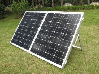80Watt 12V/24V 100W 160W 200W mono crystal folding solar panel&legs 