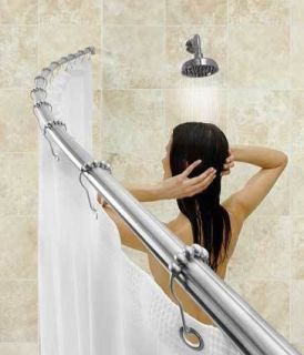 shower rods curved