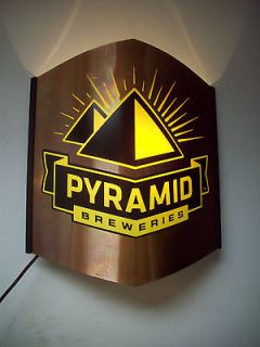 PYRAMID BREWERIES BREWERY METAL PUB BEER LIGHT SIGN SCONCE SALE PRICE 