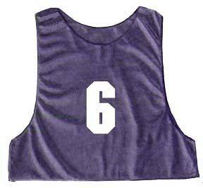 12 Numbered Adult Pinnies for Basketball Football Soccer Lacrosse 