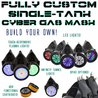 Build Your Own Custom Single Tank Respirator Gas Mask Burning Cyber 