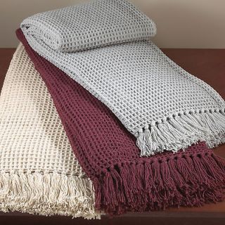 New Waffle Weave Throw Blanket 50x60 Pick A Color
