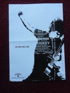 2009 Print Ad Jack Daniels Whiskey ON TOUR SINCE 1866 Guitar Player 