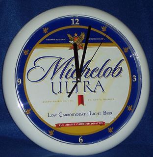 MICHELOB ULTRA BEER SIGN WALL CLOCK