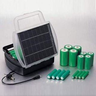   AA AAA C or D Batteries At One Time With New Solar Battery Charger