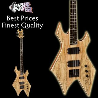 BC RICH Paolo Gregoletto Warlock Natural 4 String Bass   Bolt On