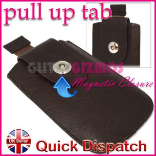   MAGNETIC FLIP PHONE POUCH SOCK CASE COVER FOR VARIOUS MOBILE PHONES