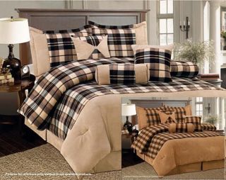   Fleece/Microsu​ede bed in a bag Comforter Set NEW in TWO COLORS