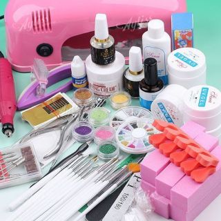 Professional UV Gel Lamp Dryer Manicure Curing Salon Kits Nail Drill 
