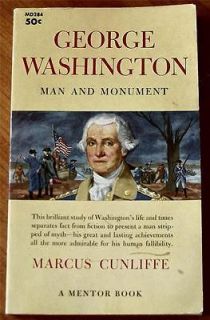   Washington Man and Monument 1960 PB by Marcus Cunliffe Biography Good