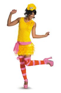 Sesame Street Big Bird Sassy Adult Costume size12 14