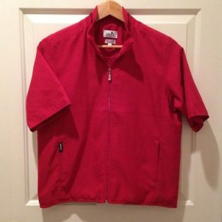   Golf Jacket Womens Size Small S 6 8 Red Short Sleeved NWOT Rain gear