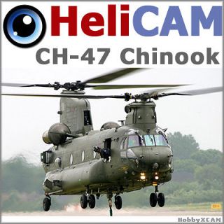 WIRELESS HELICAM 3 CHANNEL 18 BIG CH 47 CHINOOK HELICOPTER AERIAL 