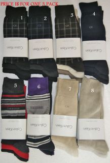 Men’s Dress Socks Calvin Klein C.K. Underwear 3 Pairs New w/Orig CK 