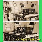 c1940 W2DZ Ham Radio Receiver Setup   TWO PHOTOGRAPHS Photos Reading 