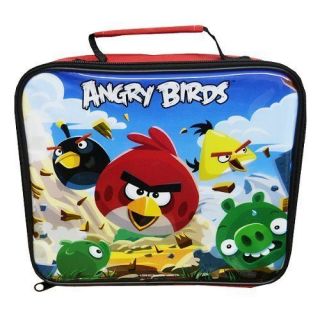 Angry Birds Rectangular OFFICIAL Lunch School Bag Box Insulated NEW 