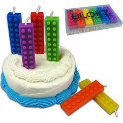   12+) Blokz CANDLES + LEGO Policeman MINIFIG Birthday Party Cake