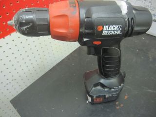 BLACK AND DECKER PS1200 12 V CORDLESS DRILL AND BATTERY