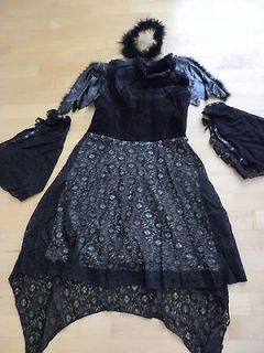 Womens Dark Angel black lace halloween costume (6 8)